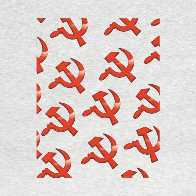 Soviet hammer and sickle pattern by nickemporium1